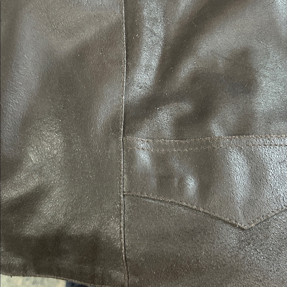 Cripple Creek Men's small Brown Leather Vest - Picture 12 of 12